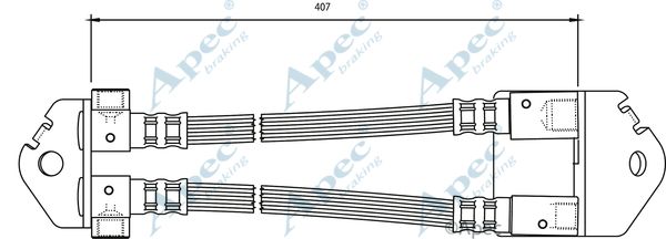 APEC BRAKING stabdžių žarnelė HOS3799